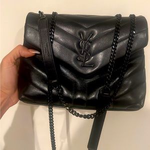 BLACK ON BLACK Small USED LOULOU PURSE